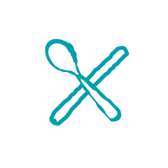 紙ストローや木製カトラリーを使う